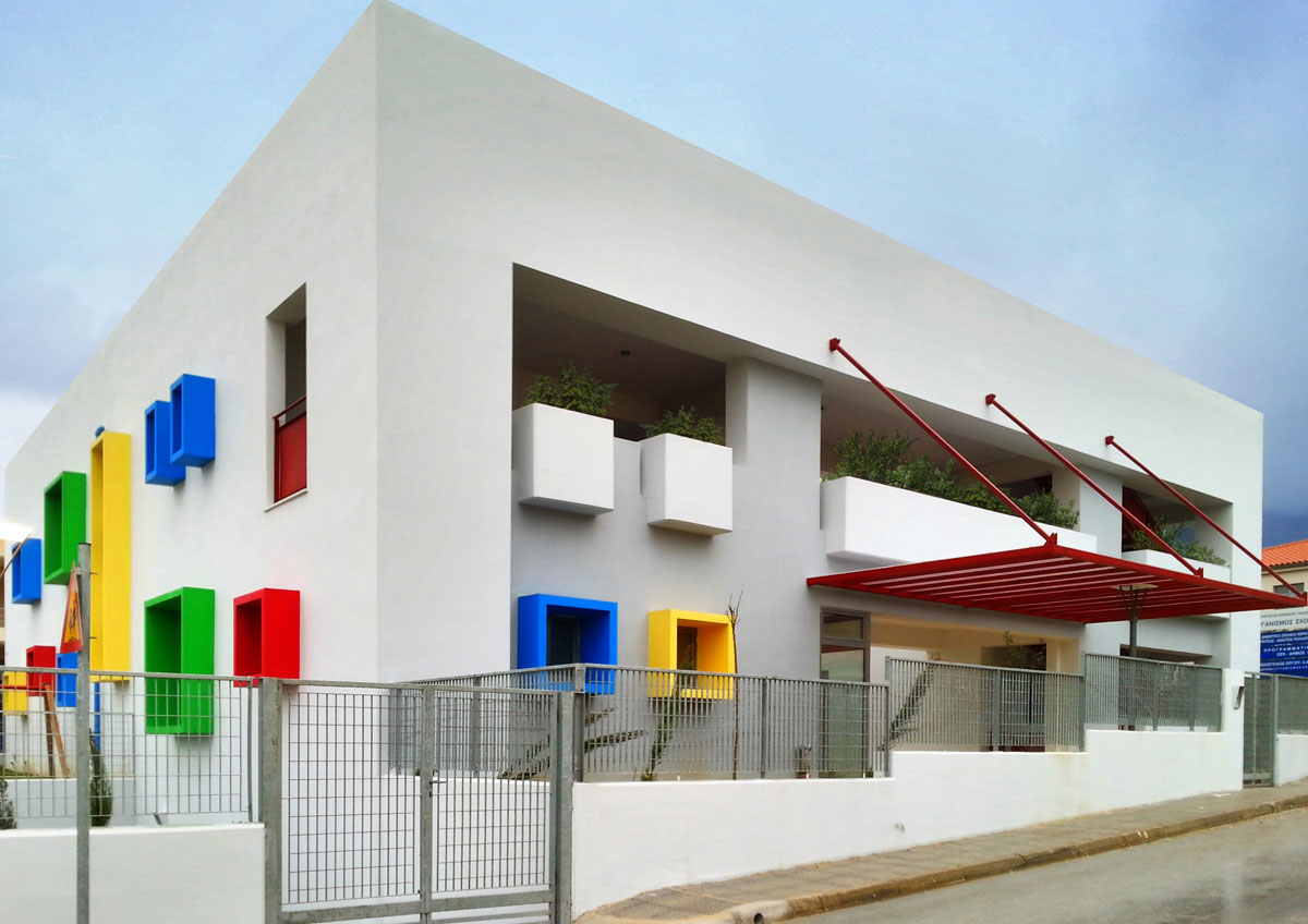New Bioclimatic Kindergarten In Keratea Aands Architects